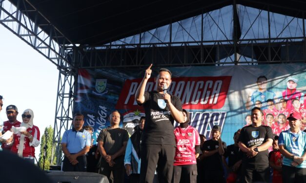 Persibangga Promosi ke Liga 3 Nusantara, Bupati Fahmi Pimpin Konvoi Perayaan Bersama Ribuan Suporter