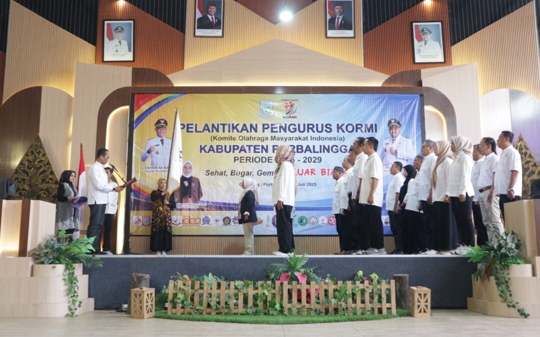 Pengurus Perdana KORMI Purbalingga Dilantik, Olahraga Masyarakat Dibidik Jadi Penggerak Sport Tourism