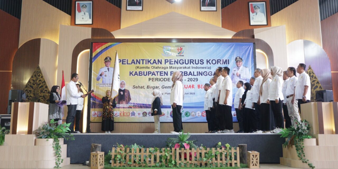 Pengurus Perdana KORMI Purbalingga Dilantik, Olahraga Masyarakat Dibidik Jadi Penggerak Sport Tourism
