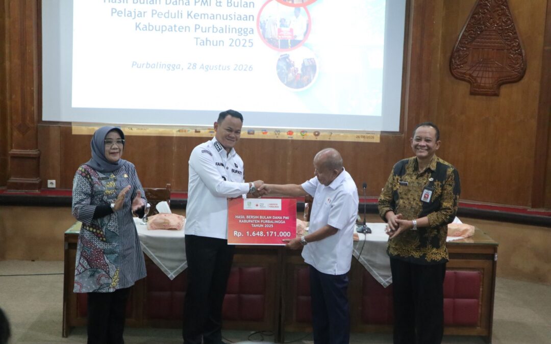 Bulan Dana PMI Purbalingga Serahkan Rp1,648 Miliar untuk Kemanusiaan