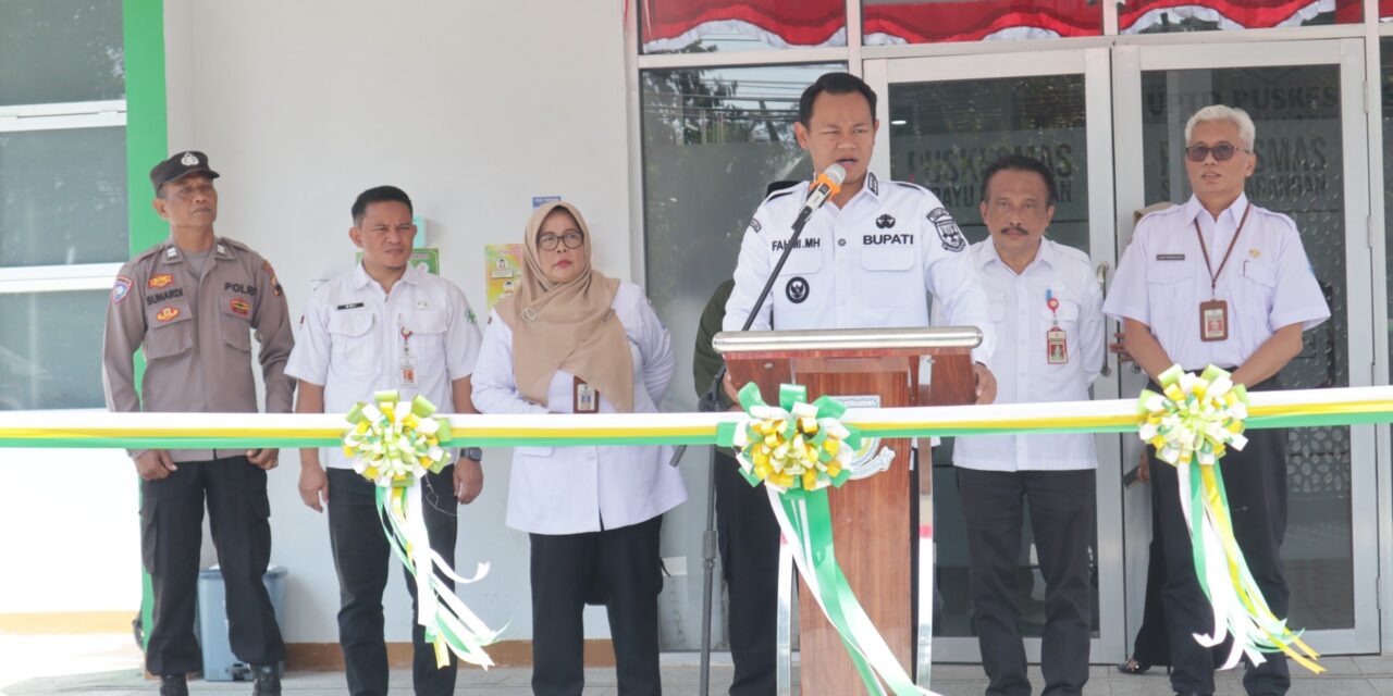 Puskesmas Serayu Larangan Kini Lebih Nyaman, Bupati Fahmi Resmikan Gedung Baru