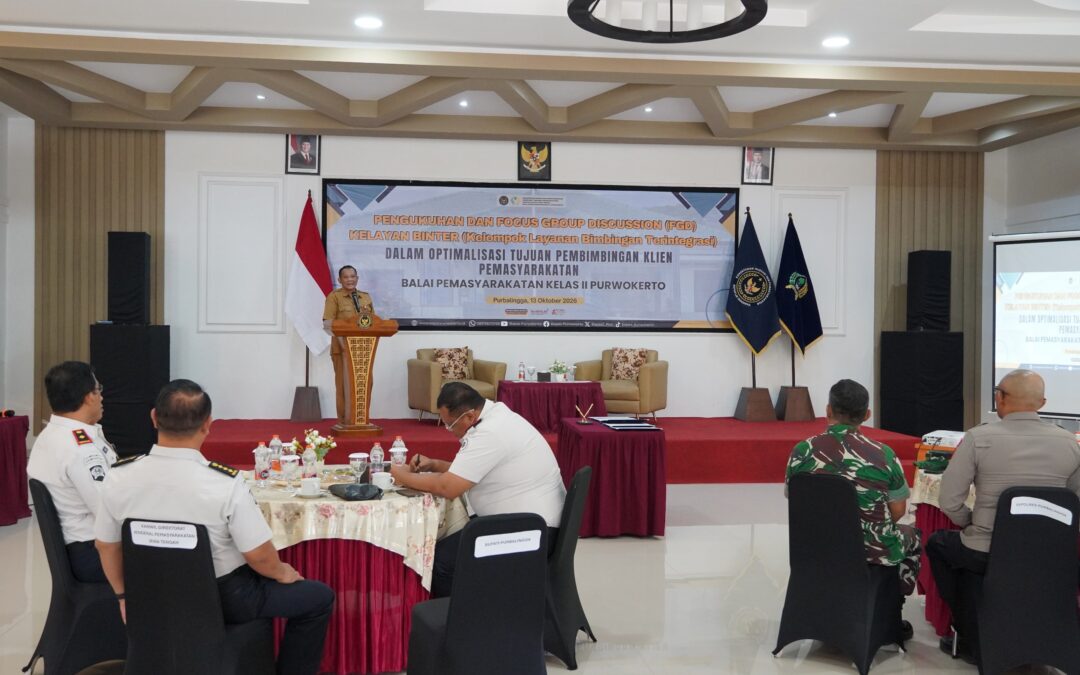 KELAYAN BINTER Dikukuhkan, Purbalingga Perkuat Pembinaan Klien Pemasyarakatan