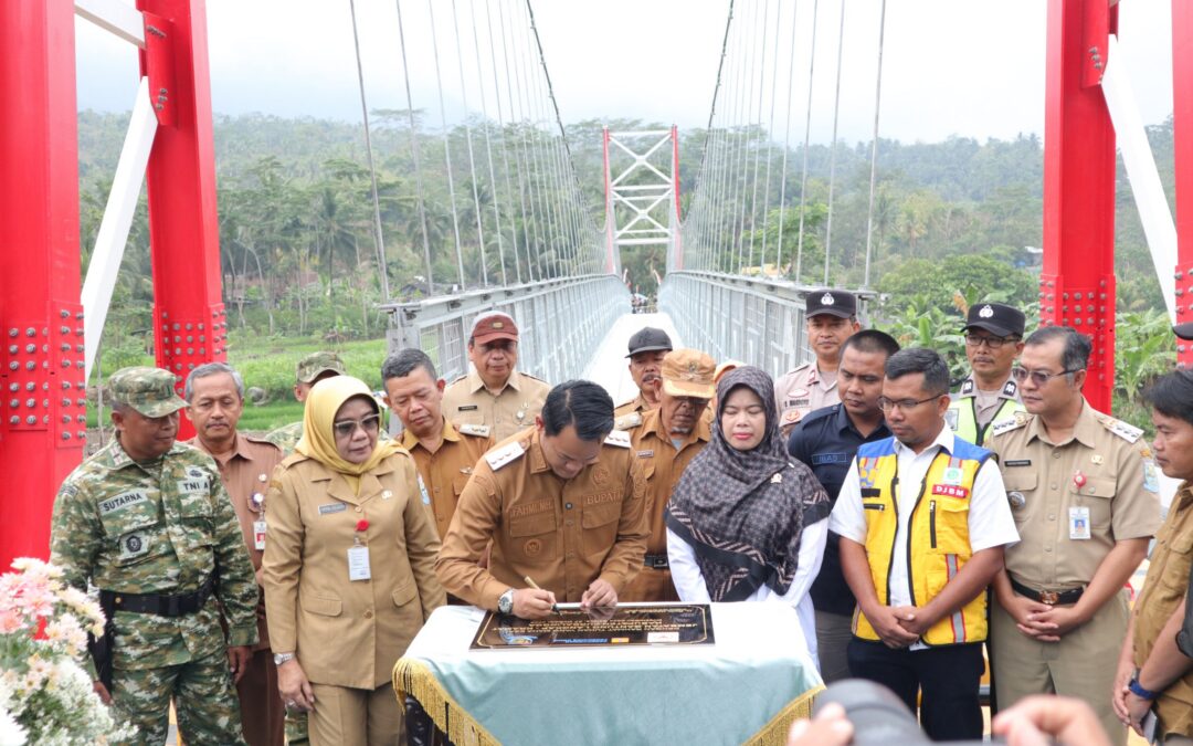 Jembatan Gantung Langkap–Kramat Diresmikan, Konektivitas Antarwilayah Makin Kuat