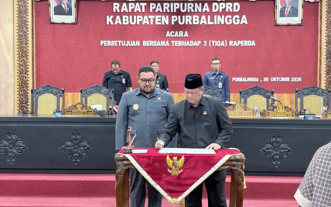 Pemkab-DPRD Purbalingga Setujui Tiga Raperda, Perkuat Regulasi dan Pelayanan Publik
